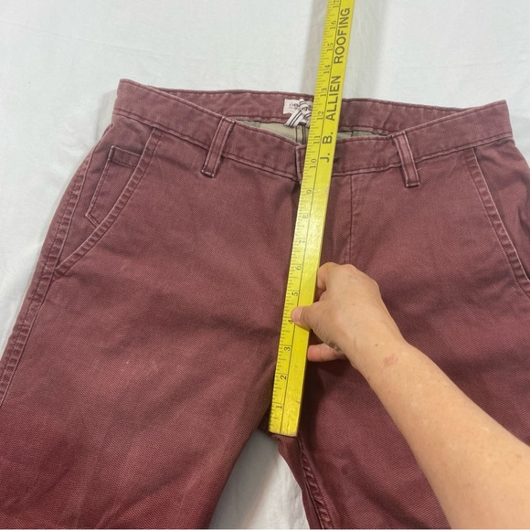 Dockers’ Maroon Straight-Leg Pants Slim tapered leg Men’s 32-32 - Picture 5 of 7